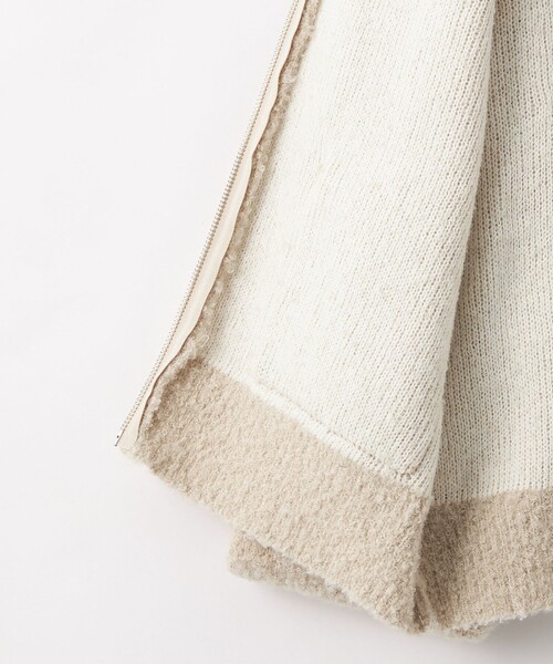 CITEN（シテン）の「＜CITEN＞ニットショートジップブルゾン（ブルゾン・レディース・ベージュ/ブラック・FREE）」の17枚目の写真