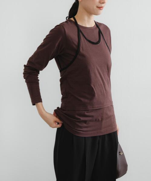 sullen abahouse レイヤードラインカットソー セール】レイヤードデザインカットソー（Tシャツ/カットソー