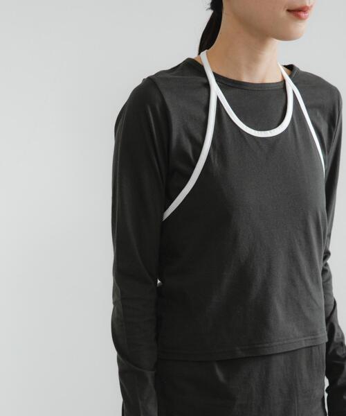 URBAN RESEARCH(アーバンリサーチ)の「レイヤードデザインカットソー(Tシャツ/カットソー・レディース・ネイビー/ブラウン/カーキ・FREE)」の11枚目の写真