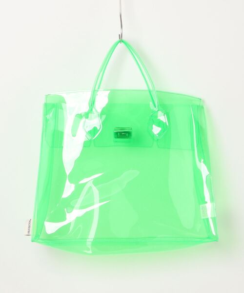 FRUIT OF THE LOOM（フルーツオブザルーム）の「【FRUIT OF THE LOOM】VINYL TOTE BAG/PVCトートバッグ/ステッカーシール付（トートバッグ・レディース・ミント/ブラウン/ブラック/オレンジ・FREE）」の22枚目の写真