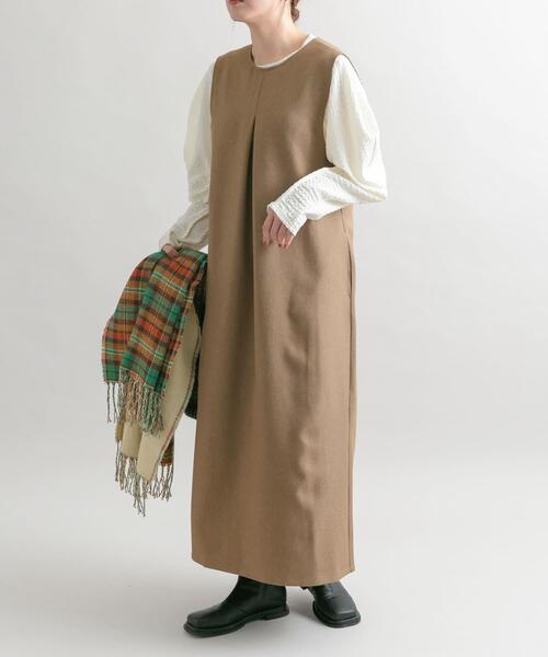 セール】『2サイズ展開』BACKクロスジャンパースカート（ワンピース