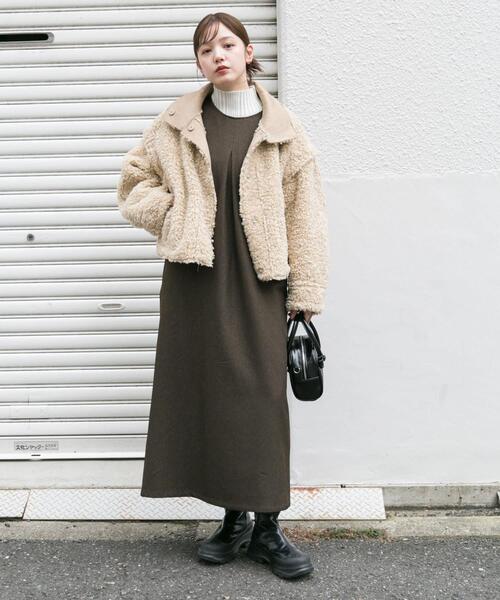 KBF(ケイビーエフ)の「『2サイズ展開』BACKクロスジャンパースカート(ワンピース・レディース・ダークブラウン/キャメル/ブラック・36/38)」の22枚目の写真