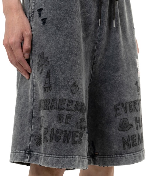 メゾン ミハラ ヤスヒロ Print Destruction Shorts