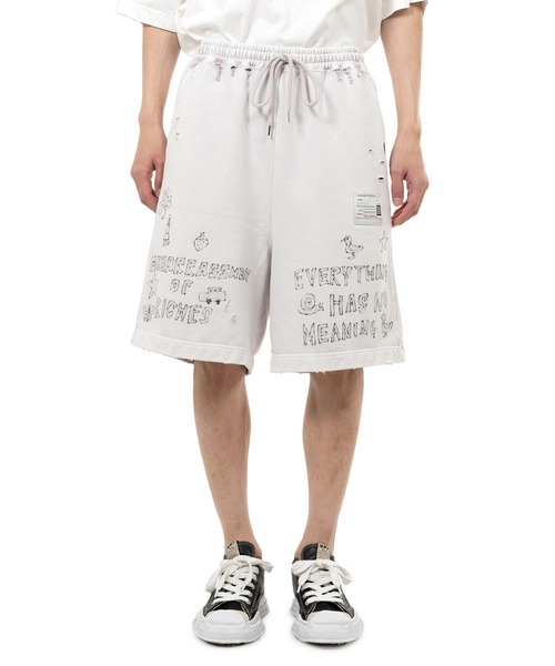 MIHARA YASUHIRO ショートパンツ グラフィックプリント 46 MIHARA YASUHIRO ショートパンツ グラフィックプリント 46