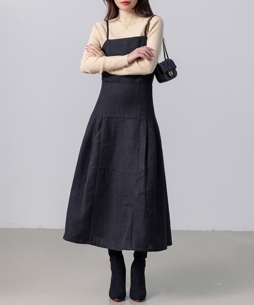 DAY CLOSET(デイ クローゼット)の「【伸縮性有/袖丈長め】長袖 タユミスリーブ ハイネック 極細リブ モチモチ ニット トップス レディース(ニット/セーター・レディース・ベージュ/ホワイト/ブラウン/ダークグレー/モカ/レンガ/ブラック/アイボリー・FREE)」の19枚目の写真