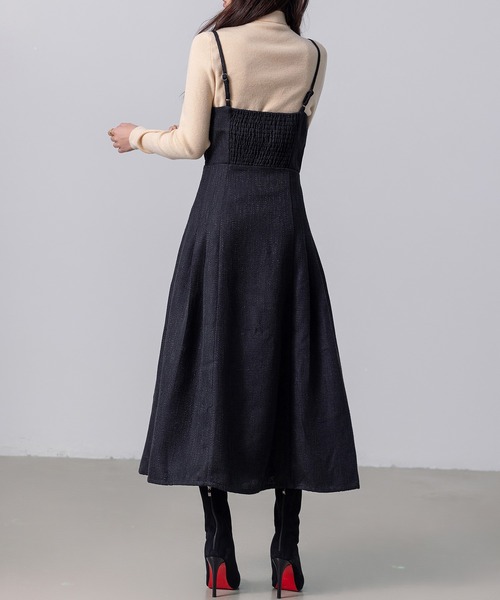 DAY CLOSET(デイ クローゼット)の「【伸縮性有/袖丈長め】長袖 タユミスリーブ ハイネック 極細リブ モチモチ ニット トップス レディース(ニット/セーター・レディース・ベージュ/ホワイト/ブラウン/ダークグレー/モカ/レンガ/ブラック/アイボリー・FREE)」の21枚目の写真