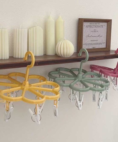 Made in I（メイドインアイ）の「flower pinch hanger（ランドリーグッズ・レディース・イエロー/ピンク/グリーン/ホワイト・FREE）」の7枚目の写真