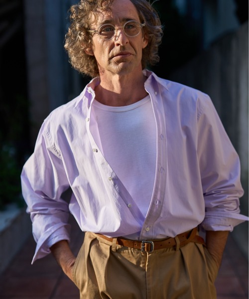 Lui's(ルイス)の「CHEMISE Lui's タイプライター L/S Big shirts(シャツ/ブラウス・メンズ・ホワイト/サックスブルー/バイオレット・FREE)」の3枚目の写真