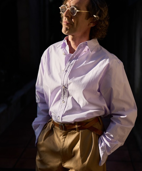 Lui's(ルイス)の「CHEMISE Lui's タイプライター L/S Big shirts(シャツ/ブラウス・メンズ・ホワイト/サックスブルー/バイオレット・FREE)」の11枚目の写真