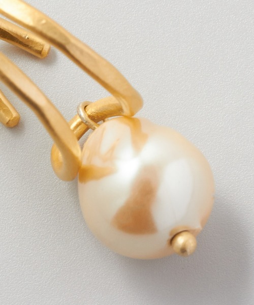 collex（コレックス）の「【Ljud/ユード】ガラスドロップパールクロス 2WAYイヤーカフ（イヤーカフ・レディース・ゴールド/シルバー・フリー）」の13枚目の写真