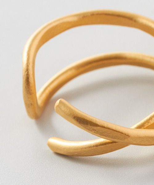 collex（コレックス）の「【Ljud/ユード】ガラスドロップパールクロス 2WAYイヤーカフ（イヤーカフ・レディース・ゴールド/シルバー・フリー）」の11枚目の写真