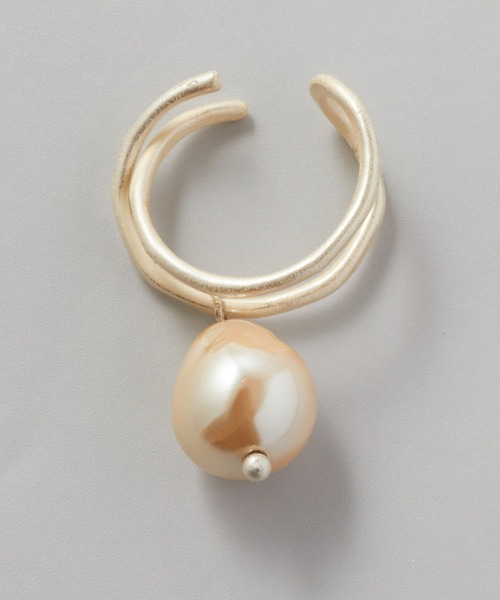 collex（コレックス）の「【Ljud/ユード】ガラスドロップパールクロス 2WAYイヤーカフ（イヤーカフ・レディース・ゴールド/シルバー・フリー）」の10枚目の写真