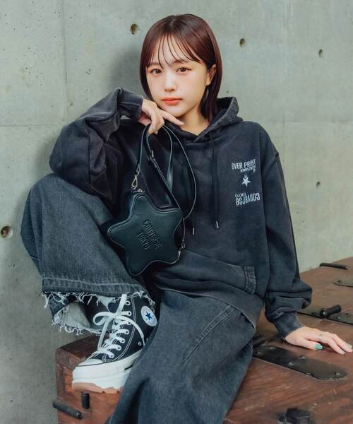 over print(オーバープリント)の「【over print】STREET GIRL HOODIE (mamoru)(パーカー・レディース・ブラック/ピンク・SMALL/MEDIUM)」の11枚目の写真
