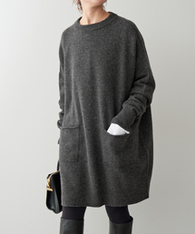 Spick & Span（スピックアンドスパン）の「《WEB限定追加2》クルーネック ワイドチュニック プルオーバー（ニット/セーター）」