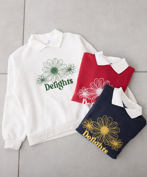 Another Branch olive des olive(アナザーブランチオリーブデオリーブ)の「衿つき裏起毛トレーナー(Tシャツ/カットソー・レディース・トップグレー/レッド/ネイビー・FREE)」の20枚目の写真