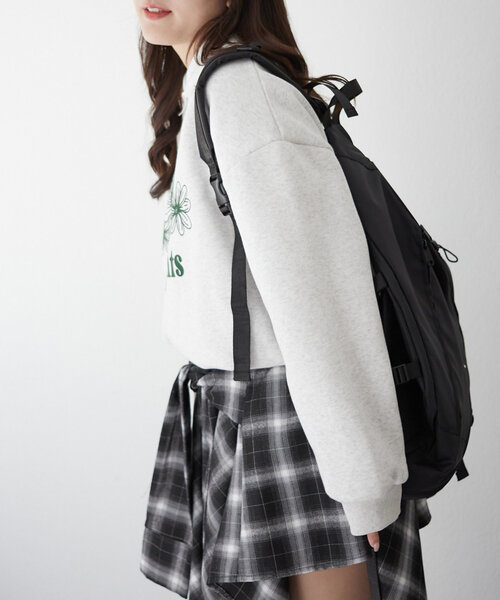Another Branch olive des olive(アナザーブランチオリーブデオリーブ)の「衿つき裏起毛トレーナー(Tシャツ/カットソー・レディース・トップグレー/レッド/ネイビー・FREE)」の15枚目の写真