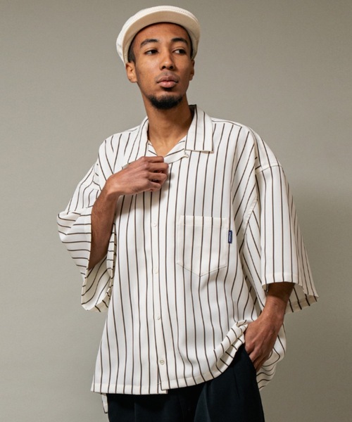 Big Sleeve Stripe Aloha Shirt（シャツ/ブラウス）｜APPLEBUM
