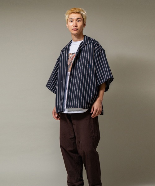 Big Sleeve Stripe Aloha Shirt（シャツ/ブラウス）｜APPLEBUM