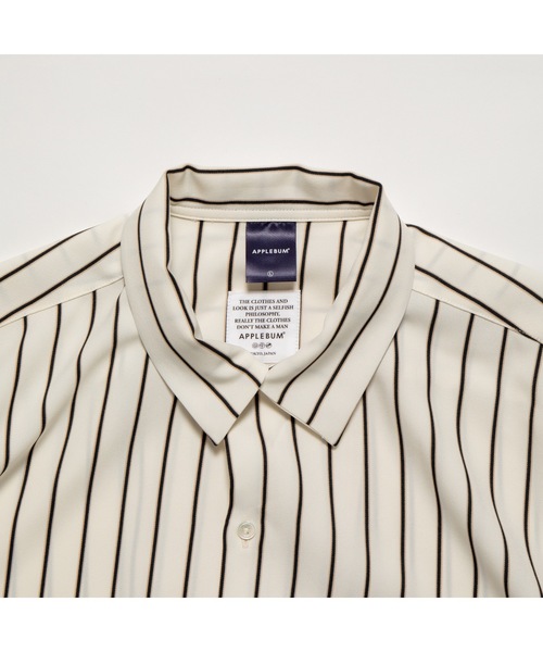 APPLEBUM（アップルバム）の「Big Sleeve Stripe Aloha Shirt（シャツ/ブラウス・メンズ・ネイビー/アイボリー・LARGE/MEDIUM/X-LARGE）」の7枚目の写真