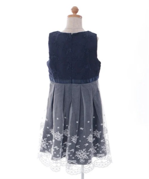 axes femme(アクシーズファム)の「リボン×フラワーレースワンピース(ワンピース・キッズ・ラベンダー/ネイビー・LARGE/MEDIUM/SMALL)」の19枚目の写真