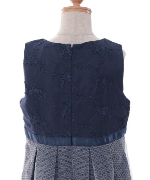 axes femme(アクシーズファム)の「リボン×フラワーレースワンピース(ワンピース・キッズ・ラベンダー/ネイビー・LARGE/MEDIUM/SMALL)」の15枚目の写真