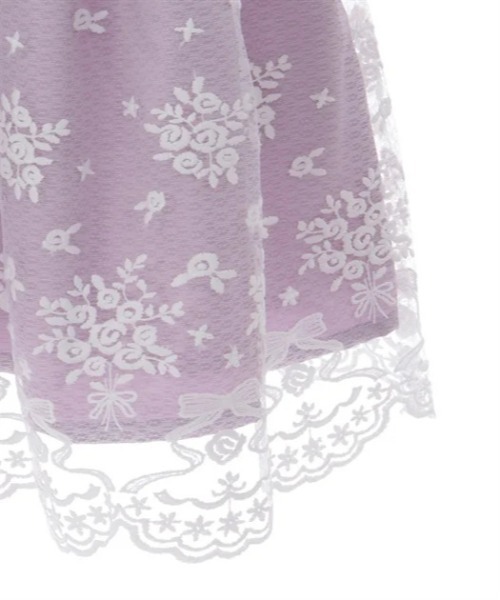 axes femme(アクシーズファム)の「リボン×フラワーレースワンピース(ワンピース・キッズ・ラベンダー/ネイビー・LARGE/MEDIUM/SMALL)」の8枚目の写真
