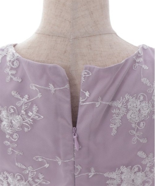 axes femme(アクシーズファム)の「リボン×フラワーレースワンピース(ワンピース・キッズ・ラベンダー/ネイビー・LARGE/MEDIUM/SMALL)」の6枚目の写真
