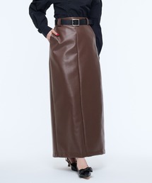 Narcissus（ナルシス）の「【Narcissus】レザーペンシルスカート（スカート）」