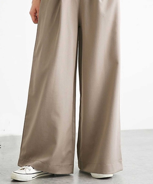 CADBURY（キャドバリー）の「ｷﾞｬｻﾞｰﾀｯｸﾌﾚｱｻｲﾄﾞﾊﾟﾝﾂ（その他パンツ・レディース・アイボリー/ブラック/グレー/ベージュ/ネイビー・MEDIUM/LARGE/X-LARGE）」の9枚目の写真