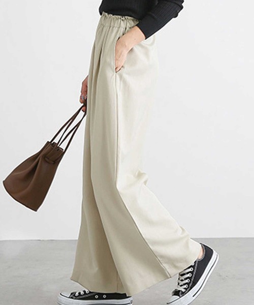 CADBURY（キャドバリー）の「ｷﾞｬｻﾞｰﾀｯｸﾌﾚｱｻｲﾄﾞﾊﾟﾝﾂ（その他パンツ・レディース・アイボリー/ブラック/グレー/ベージュ/ネイビー・MEDIUM/LARGE/X-LARGE）」の10枚目の写真