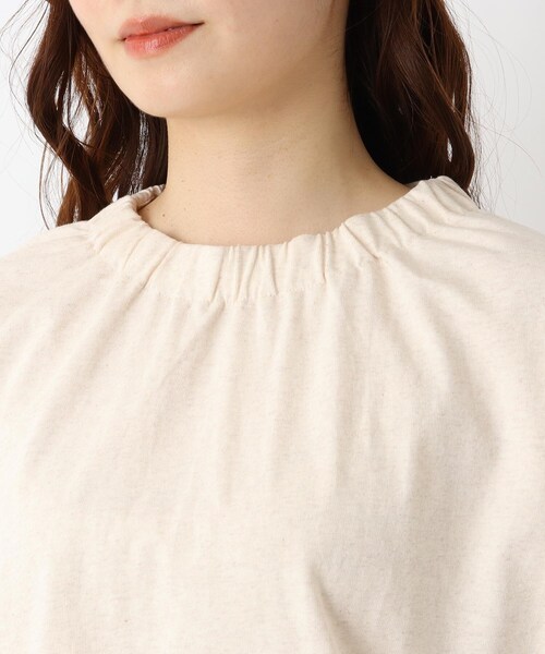 one'sterrace(ワンズテラス)の「ギャザーハイネックプルオーバー(Tシャツ/カットソー・レディース・アイボリー系8/グレー系その他7/カーキ系5・02)」の7枚目の写真