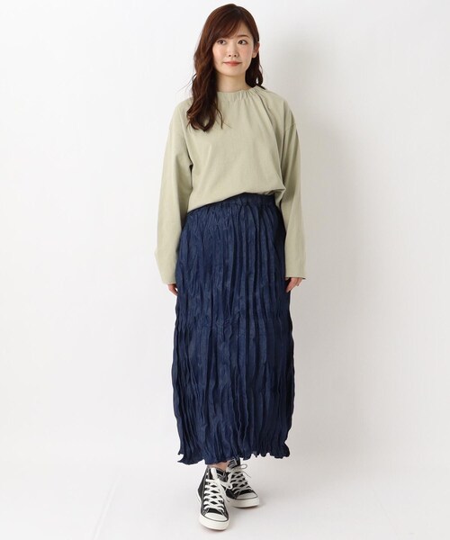 one'sterrace(ワンズテラス)の「ギャザーハイネックプルオーバー(Tシャツ/カットソー・レディース・アイボリー系8/グレー系その他7/カーキ系5・02)」の14枚目の写真