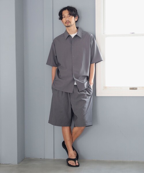 フローレント　ハーフスリーブシャツ FVLMEN（フルメン）の「【FVLMEN】side button halfsleeve shirt