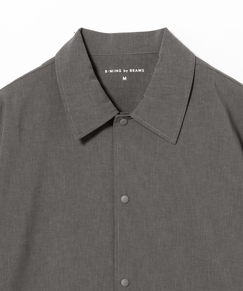 B:MING by BEAMS（ビーミングバイビームス）の「＜ビジカジ対応＞通気性 速乾 COOLMAX(R) ハーフスリーブ シャツ（シャツ/ブラウス・メンズ・グレー/ブラック・S/M/L/XL）」の6枚目の写真