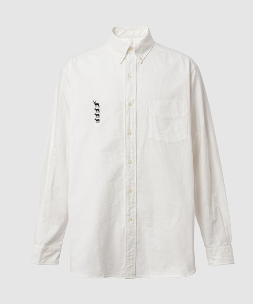 MOUNTAIN RESEARCH(マウンテンリサーチ)の「Animal B.D.(シャツ/ブラウス・メンズ・ホワイト・M/L/S)」の1枚目の写真