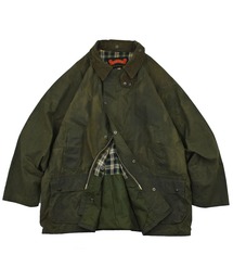 【ヴィンテージ古着】90’s Green Field オイルドコットン ハンティングジャケット 英国製