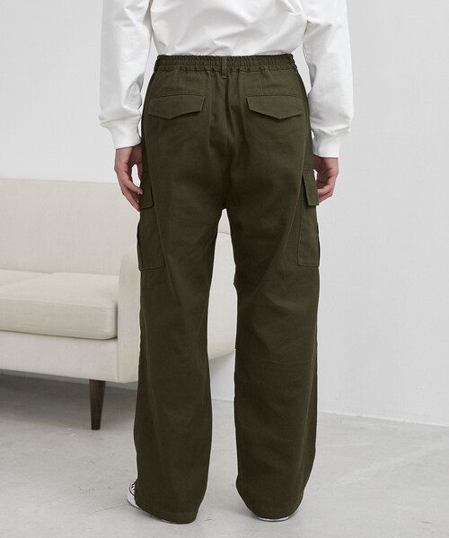 coen（コーエン）の「ミリタリーカーゴワイドパンツ（カーゴパンツ・メンズ・ブラック/オリーブ・M/L）」の18枚目の写真