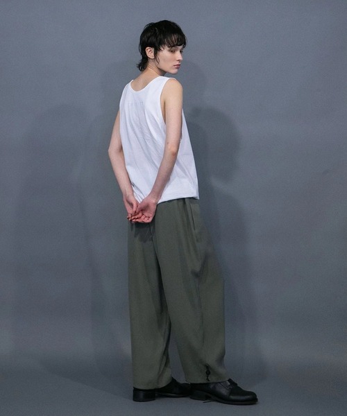 my beautiful landlet(マイビューティフルランドレット)の「【my beautiful landlet】CU/TRIXION 2WAY DOUBLE CLOTH WIDE PANTS(その他パンツ・メンズ・ネイビー/カーキ/ブラック/エンジ・1/0)」の8枚目の写真