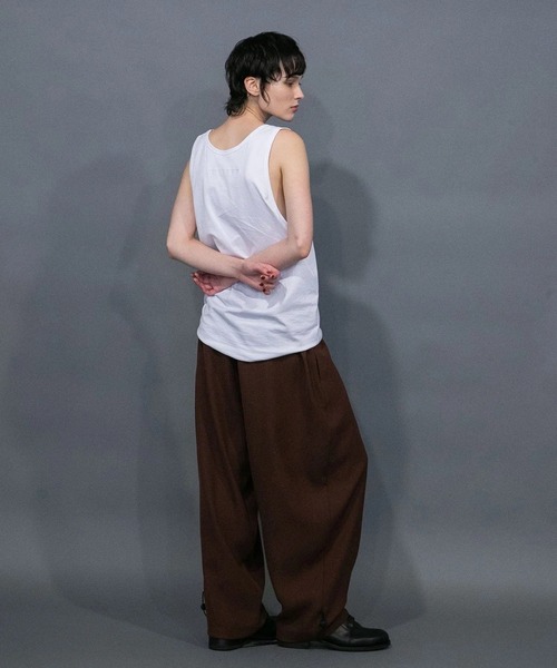 my beautiful landlet(マイビューティフルランドレット)の「【my beautiful landlet】CU/TRIXION 2WAY DOUBLE CLOTH WIDE PANTS(その他パンツ・メンズ・ネイビー/カーキ/ブラック/エンジ・1/0)」の12枚目の写真