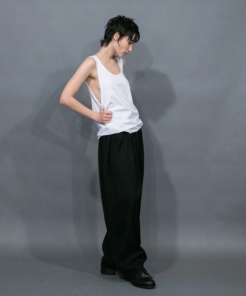 my beautiful landlet(マイビューティフルランドレット)の「【my beautiful landlet】CU/TRIXION 2WAY DOUBLE CLOTH WIDE PANTS(その他パンツ・メンズ・ネイビー/カーキ/ブラック/エンジ・1/0)」の5枚目の写真