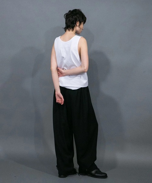 my beautiful landlet(マイビューティフルランドレット)の「【my beautiful landlet】CU/TRIXION 2WAY DOUBLE CLOTH WIDE PANTS(その他パンツ・メンズ・ネイビー/カーキ/ブラック/エンジ・1/0)」の6枚目の写真