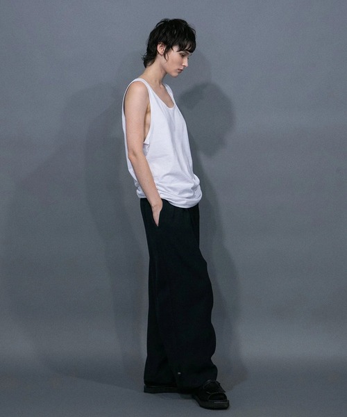 my beautiful landlet(マイビューティフルランドレット)の「【my beautiful landlet】CU/TRIXION 2WAY DOUBLE CLOTH WIDE PANTS(その他パンツ・メンズ・ネイビー/カーキ/ブラック/エンジ・1/0)」の9枚目の写真
