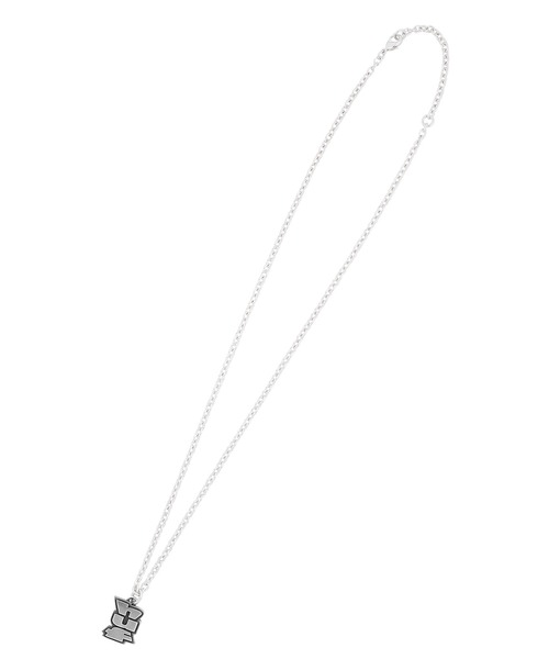 HUF シルバー ロゴ ネックレス HUF ネックレス MEGABLAST NECKLACE / ハフ ロゴ シルバー