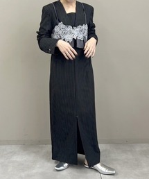 DONOBAN（ドノバン）の「【ANDRESD】pinstripe tailored bustier dress[ピンストライプテイラードビスチェドレス]（ドレス）」