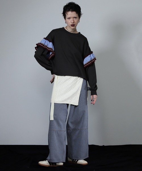 ROSE BUD(ローズバッド)の「【WEB・一部店舗限定】ジャカードラップスカート(スカート・レディース・ホワイト/ブラウン・ONE SIZE)」の7枚目の写真