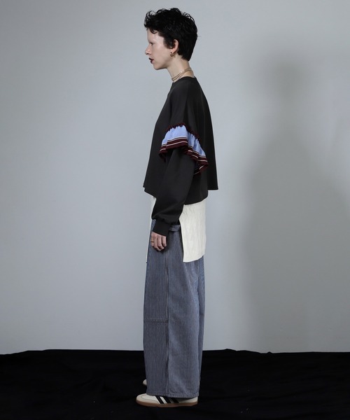 ROSE BUD(ローズバッド)の「【WEB・一部店舗限定】ジャカードラップスカート(スカート・レディース・ホワイト/ブラウン・ONE SIZE)」の8枚目の写真