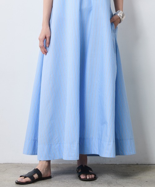 CHIC STYLE（シックスタイル）の「綿100％フレンチスリーブパーカーマキシワンピース＜大きいサイズ有＞シックスタイル（ワンピース・レディース・ベージュ系/ネイビー/ブルー系・3L/LL/L/M/5L/4L）」の20枚目の写真
