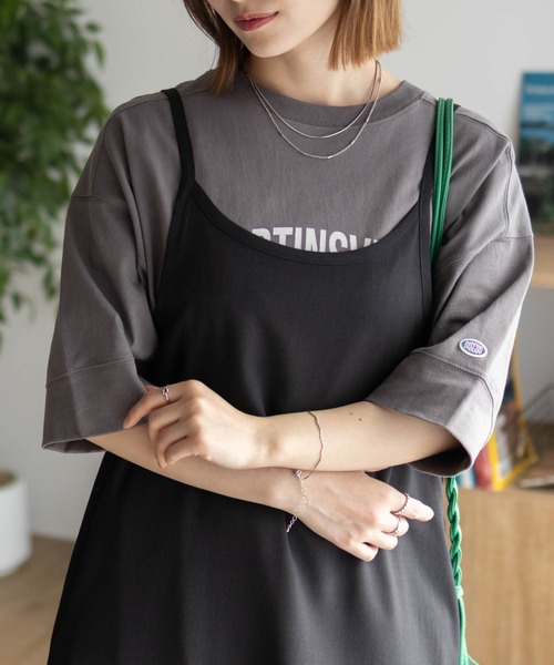 DISCUS（ディスカス）の「DISCUS カレッジワイドＴシャツ（Tシャツ/カットソー・レディース・スミクロ/ブルー/チャコールグレー/オフホワイト・L/M）」の15枚目の写真