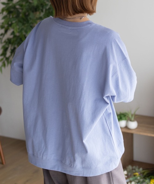 DISCUS（ディスカス）の「DISCUS カレッジワイドＴシャツ（Tシャツ/カットソー・レディース・スミクロ/ブルー/チャコールグレー/オフホワイト・L/M）」の22枚目の写真