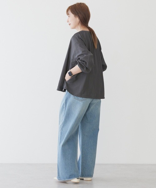 AMERICAN HOLIC（アメリカンホリック）の「VネックZIPブルゾン（ブルゾン・レディース・ライトベージュ/チャコールグレー/オリーブ・L/M）」の21枚目の写真